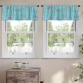 thumbnail image 2 of LALILO Kitchen Curtain Valance Collection Borders Ethnic Aztec Rod Pocket Window Curtain 52"x 18" Set of 2, 2 of 7