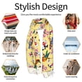 thumbnail image 6 of Shawl Wraps for Women - Bright Birds Flowers Oversized Fall Winter Fashion Blanket Scarf for Women, 6 of 6