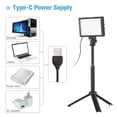 thumbnail image 3 of Light 2 Packs 15W LED Video Light Set Desktop Photography Fill Light Bi-Color Temperature Adjustable Brightness CRI95 USB Power Supply with Extendable Tripod Color Filters for Vlog, 3 of 7