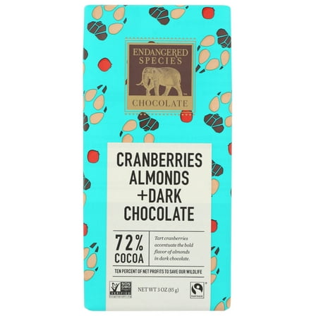Endangered Species Chocolate Bar Wolf, 3 Oz
