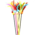 thumbnail image 3 of Cat Feather Wand Toy Pom Pom Bell Design Cat Teaser Wand Cat Interactive Toy, 3 of 10