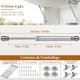 thumbnail image 3 of Hydraulic Strut, Gas Struts 4pcs Kitchen Door Hinge 100N Furniture Strut, Gas Shock Absorbers for Kitchen Cabinet Door Lifting with Screws, 3 of 5