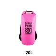 thumbnail image 3 of Waterproof Bags Multifunctional Outdoor Backpack Large-Capacity Equipment Foldable Kayak Rafting Bag Pool Beach Sports Pink 20L Shoulders, 3 of 10