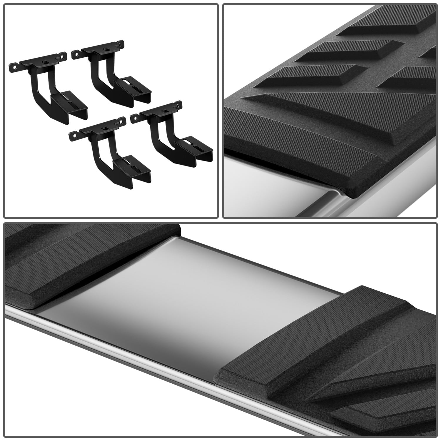 DNA Motoring 6.5" Side Step Nerf Bars Running Boards for 11-23 Jeep Grand Cherokee Dodge Durango