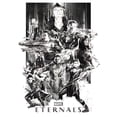 thumbnail image 2 of Girl's Marvel Eternals Greyscale Poster  Graphic Tee White Medium, 2 of 4