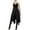 Black, variant on Sentmoon Asymmetrical Black Dresses for Women Fall Dresses for Women 2024 Knotted Fitted Waist Short Dresses,Plus Size Stylish A-line Dresses Black XL