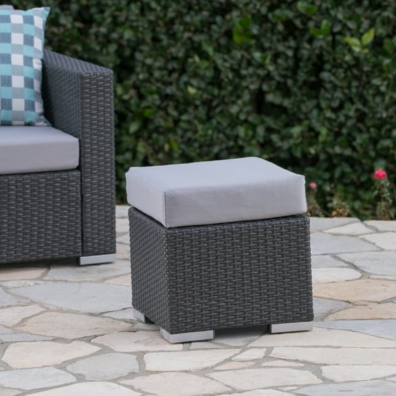 Patio Furniture Sets, SANTA ROSA 16, Grey Silver Outdoor Patio Furniture Sets,Pe Rattan Iron Waterproof Fabric Garden Patio Furniture Sets,