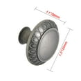 thumbnail image 5 of Utopia Alley 10pcs Barnet Cabinet Ring Pull Knob - Decorative Cabinet Drop Pull Knobs for Cabinets and Drawers - Vintage Cabinet Hardware with Hand Finished Pewter - Metal Drawer Pull Knobs 1.3", 5 of 7