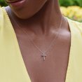 thumbnail image 2 of Diamaison 1/5 Cttw Natural White Diamond Cross Pendant for Adult in 10Kw Gold, 2 of 11