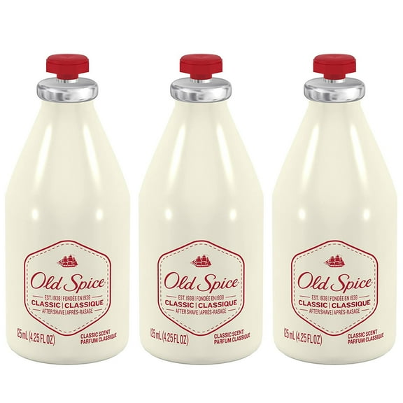 Pack of (3) Old Spice After Shave Lotion, Classic - 4.25 Oz