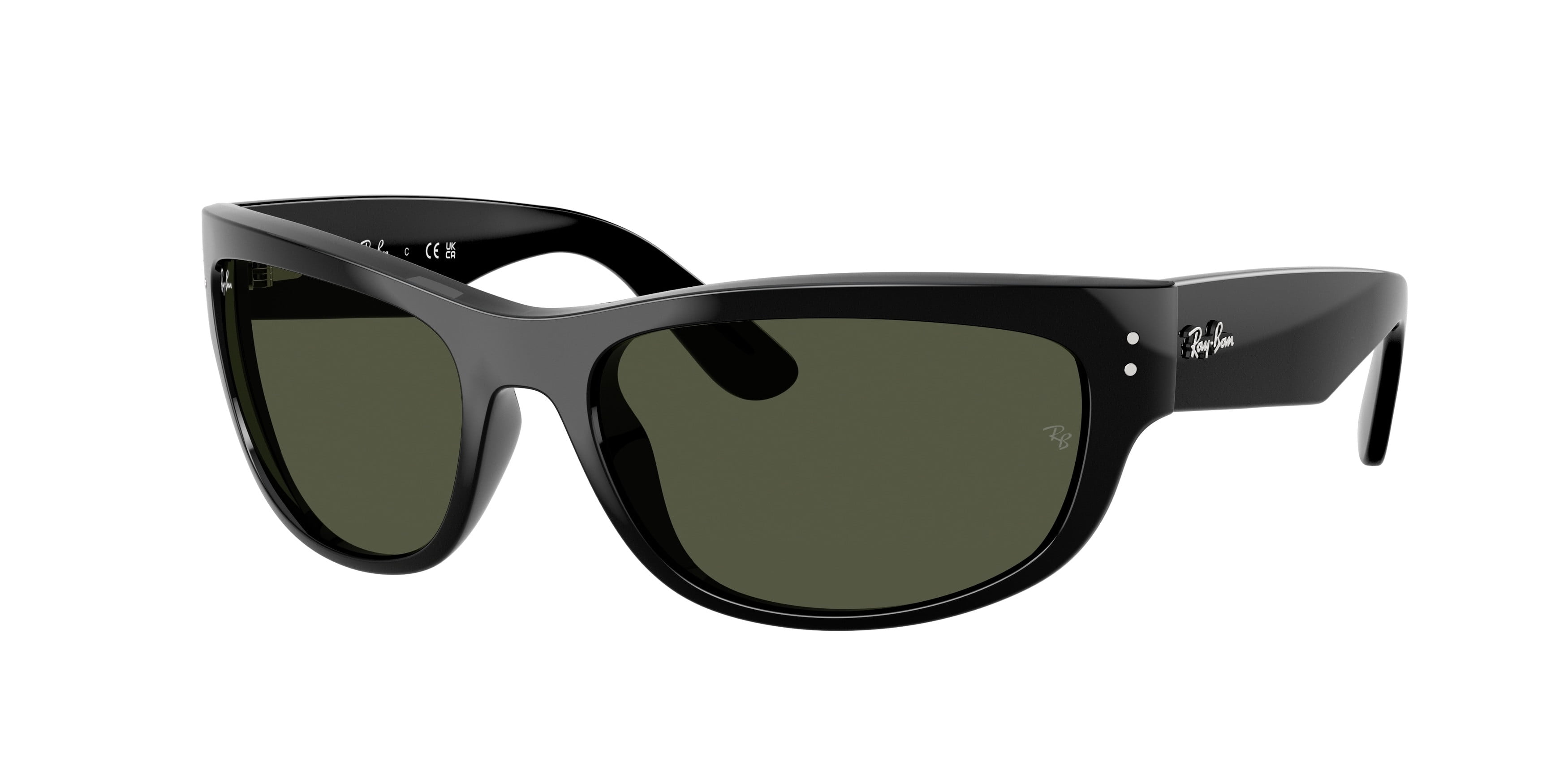 Ray-Ban Mega Wayfarer RB0840S Sunglasses, Polished Black with