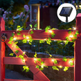 thumbnail image 4 of 32.8 Ft 100 LED Green Ivy Leaves Fairy String Lights, 2 Pack Solar Powered String Lights, for Garden, Patio, , Party, 4 of 9
