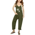 thumbnail image 1 of Girls Jumpsuits Overalls Summer Rompers for Girls Rompers with Pockets Wide Leg Jumpsuit Tween Girls Trendy Clothes 9-10 Years Girls Fashion, 1 of 5
