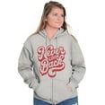 thumbnail image 4 of Never Look Back Positive Motivation Womens Plus Size Graphic Zipper Hoodie Brisco Brands 2X, 4 of 5