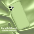 thumbnail image 5 of Designed for iPhone 11 Pro Max Case, Silicone Ultra Slim Shockproof Phone Case with Soft Anti-Scratch Microfiber Lining,[Enhanced Camera Protection], 6.5 inch, Tea Green, 5 of 12