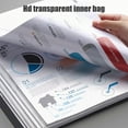 thumbnail image 6 of HBBKVI File Folders, 30 Page A4 Data Book Music Score Folder Certificate Collection Book Test Paper Storage Book Transparent Insert Folder, 6 of 6