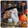 thumbnail image 1 of Cuadros Decorativos Halloween 5D bricolaje diamante pintura completo redondo taladro bordado pared decoración Sywqhk Nuevos Originales, 1 of 9