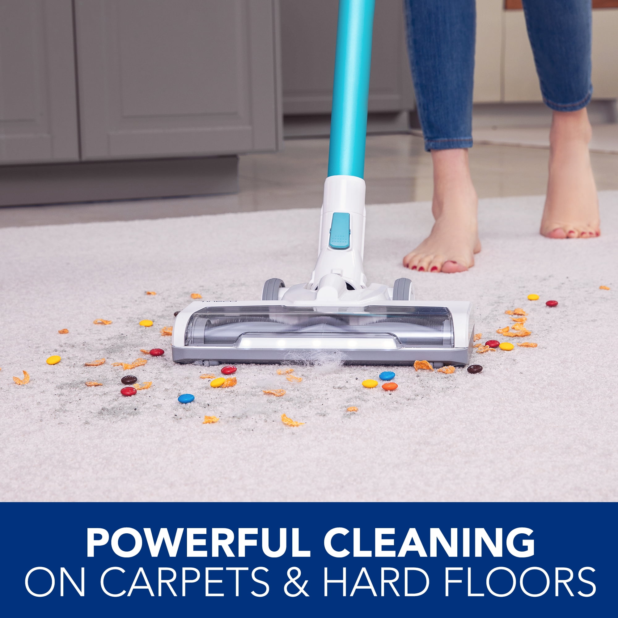 Hard with Tineco Stick Vacuum for Lightweight Cleaner Carpet, Suction Powerful PWRHERO Pet and Surfaces 11 Hair Cordless