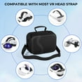 thumbnail image 3 of Storage Bag for Meta Quest 3 Elite Strap, Large Capacity VR Headset Portable Carrying Case-Black, 3 of 7