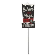 Holiday Time Metal Staked Sign, Magic of Christmas, 17"