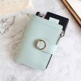 thumbnail image 1 of Mikilon Women Short Style Pure Color Lovely Coin Purse Card Wallet Holder Bag, 1 of 2