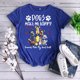 thumbnail image 1 of Camiseta Los perros me hacen feliz camiseta Retro azul XXL FLhrweasw  Para estrenar, 1 of 1