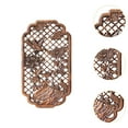 thumbnail image 6 of Dualoai Hollow Wood Wall Art Classical Home Decor Accent for Entrance Office Bedroom dark brown, 6 of 9