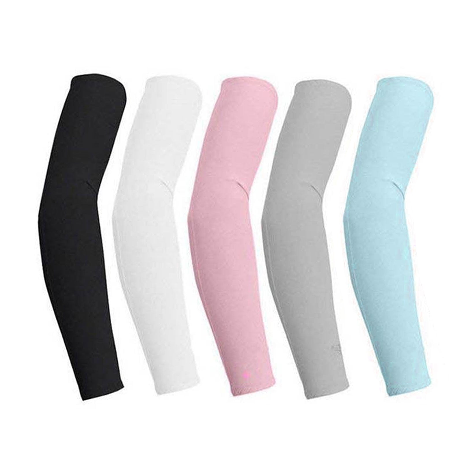 5 Pair Cooling Arm Sleeves Cover UV Sun Protection Outdoor Sports For Men Women 