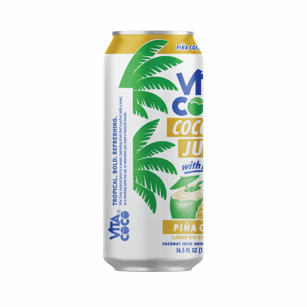 (6 pack) Vita Coco Coconut Juice, Pina Colada with Pulp, 16.5oz