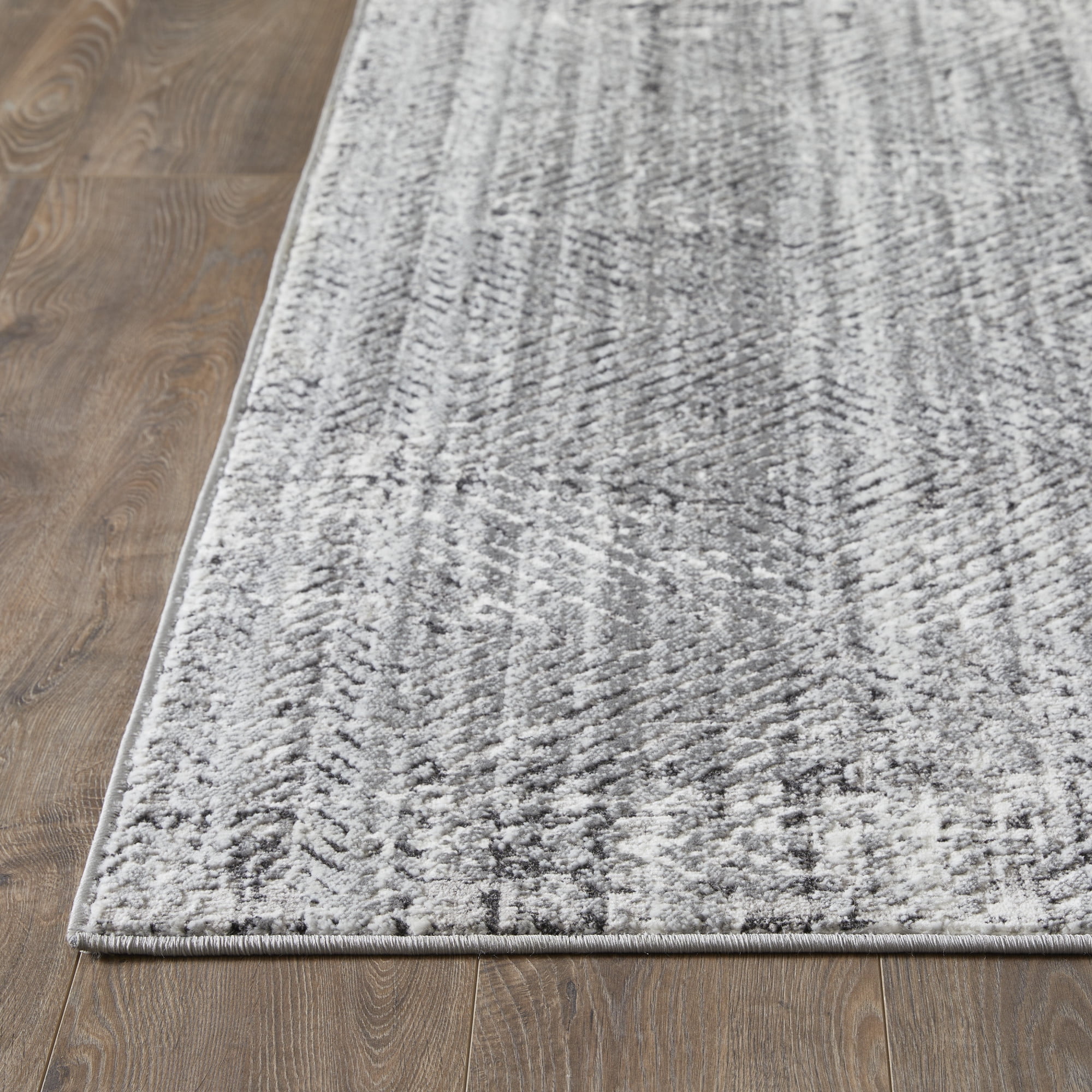 Loomaknoti Aysal Azebella 3' x 5' Gray Geometric Indoor Accent Rug