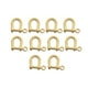 thumbnail image 4 of 10 Uds Hebillas de Clips BLESIY para pulsera tornillo de aleación de Zinc en grillete llave Chian Luz de oro Hebillas de herradura, 4 of 8