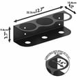 thumbnail image 3 of Wall Mount Bracket for Cylinder Shaped Objects Durable Metal Construction with Pre Drilled Holes for Secure Installation, 3 of 3