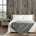 thumbnail image 2 of Eddie Bauer Signature Solid Dark Grey Ultra Soft Plush 60X50 Throw Blanket, 2 of 8