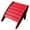 Red, variant on Phat Tommy Recycled Poly Resin Folding Ottoman – Durable & Eco-Friendly. This Patio Furniture is Great for Your Adirondack Chair, Lawn, Garden, Swimming Pool, Deck.