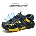 thumbnail image 3 of Kids Sports Closed Toe Sandals Breathable Boys Girls Non Slip Beach Water Shoes(Size Toddler 8.5-Big Kids 6), 3 of 9