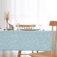 2 Pack Faux Linen Square Tablecloth Wrinkle and Stain Resistant