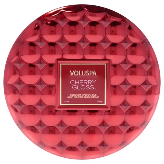 3 Wick Tin Candle - Cherry Gloss by Voluspa for Unisex - 12 oz Candle