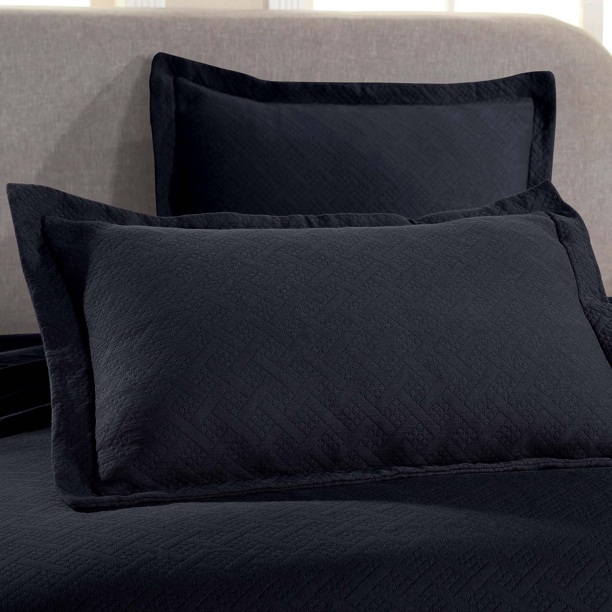 Superior Basket Weave 2 Piece Decorative Cotton Bedspread, Lightweight Bedding Set, Twin Size, Blue