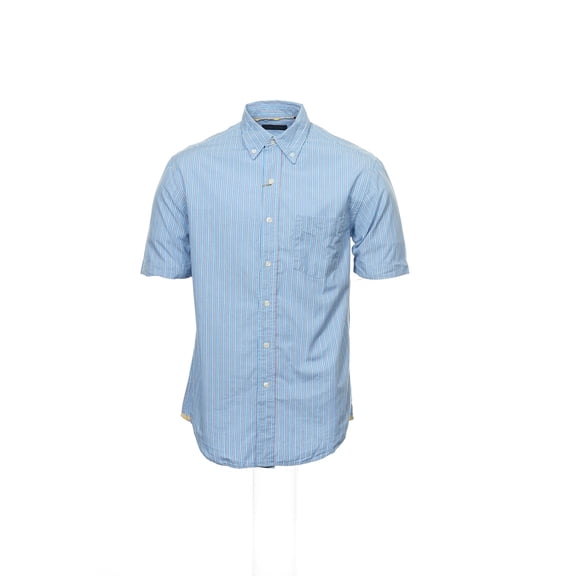 Club Room Blue Button Down Shirt Sport , Size Small