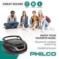 thumbnail image 3 of Boombox Philco Portátil Bluetooth con reproductor de CD, 3 of 6