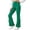 C38/Green, variant on XIYON Girls Pants Solid Color Ruffled Flare Pants Kids Comfortable Trousers for Play and Everyday Wear