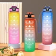 thumbnail image 3 of SEARCHI Water Bottle with Time Marker, Large BPA Free Water Bottle with Straw Motivational Lock Cover and Handle Plastic Drink Bottle for Sports Gym Fitness Outdoors, 3 of 7