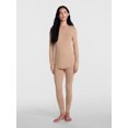 thumbnail image 2 of ClimateRight by Cuddl Duds Women’s Mild Essential Base Layer Livaeco Jersey Long Sleeve Crewneck Thermal Top, Sizes XS-4X, 2 of 5