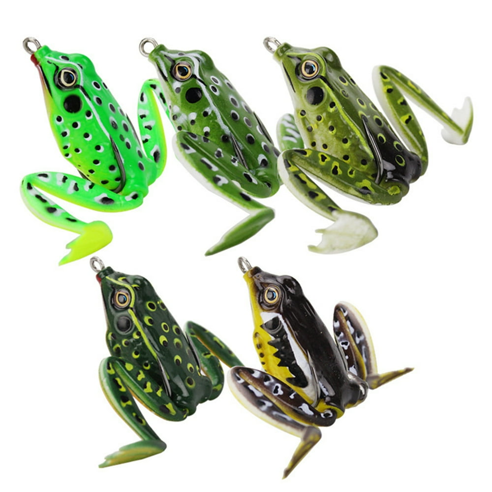 SPRING PARK 5cm Artificial Frog Shape Lures Topwater Floating Weedless