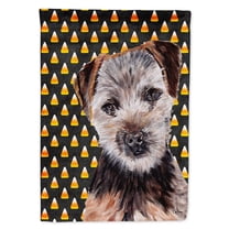 Norfolk Terrier Puppy Candy Corn Halloween House Flag