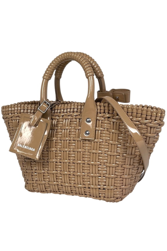 Pre-Owned Balenciaga Bistro Basket XS 2-Way Shoulder Bag/Handbag in Patent Leather,... (Good)