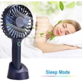 thumbnail image 4 of Mini Handheld Fan Portable, Hand Held Personal Fan Rechargeable Battery Operated Powered Cooling Desktop Electric Fan with Base, 2500Mah Battery 4 Modes for Home Office Travel Outdoor, 4 of 5