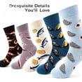 thumbnail image 4 of TELOLY 5Pairs Boot Socks for Women,Mid-Calf Length Womens Crew Socks,Womens Long Socks, 4 of 7