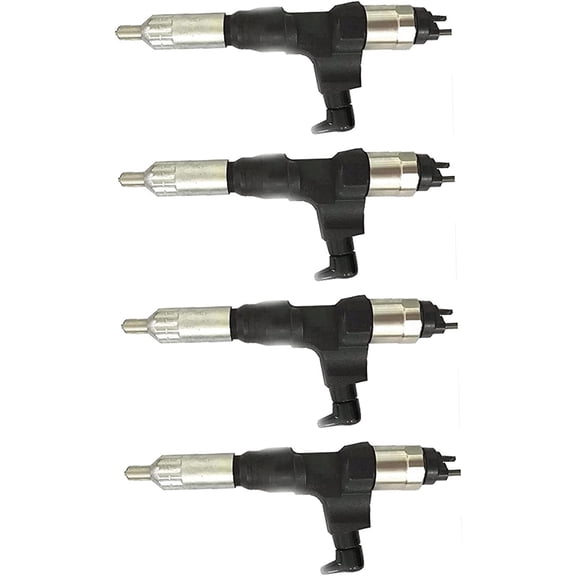 Seapple 4X Fuel Injector 095000-6363 Fit For Isuzu Foward 4HK1 6HK1 Engine Hitachi Excavator