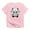 Petal Pink, variant on - Batty Bear White Infant T Shirt - Infant T-Shirt
